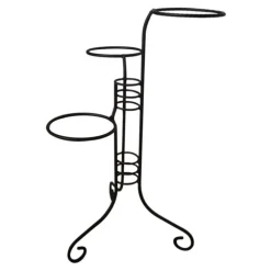 Porte-plantes 3 pots gris