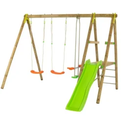 Portique 2 balançoires en bois Trigano - 2,30 m