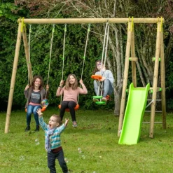 Portique 2 balançoires en bois Trigano - 2,30 m