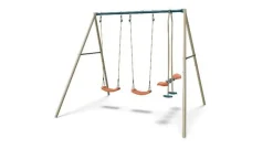 Portique en métal Aléo by Trigano Ava 3 agrès - H 2,20 m