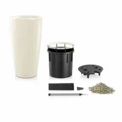 Pot à réserve d'eau Rondo Blanc Ø.32 x H.56 cm