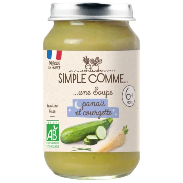 Pot bonne nuit soupe panais courgette bio Simple Comme - 190g
