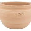 Pot boule en terre cuite claire Terrablanca - Ø 22 x H 16 cm