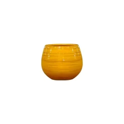 Pot Cancale Ibiza Sunshine en terre cuite émaillée H 27 x Ø 25 cm