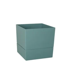 Pot carré Aquaduo vert eucalyptus 4,5 L