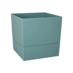 Pot carré Aquaduo vert eucalyptus 9 L