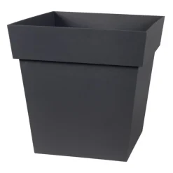 Pot carre Toscane Gris anthracite L32 x l32 x H32