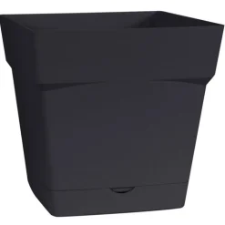 Pot carre Toscane Gris anthracite L17,4 x l17,4 x H17