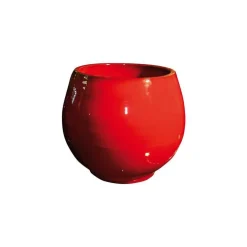 Pot coloris rouge en terre émaillée Bahia - Ø 43 cm