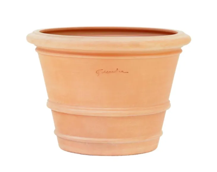 Pot Cuvier Argi coloris rose en terre claire - Ø 50 cm x 37 cm x 26 L