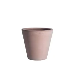 Pot Cuvier contemporain en terre claire H 52 x Ø.53 cm