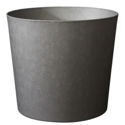 Pot en matière recyclée coloris anthracite Poetic Elément conique 100 L - Ø 58 x H 49 cm