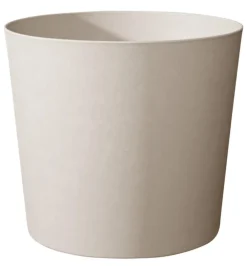 Pot en matière recyclée coloris blanc calcaire Poetic Elément conique 8,7 L - Ø 25 x H 24 cm