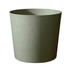 Pot en matière synthétique recyclée vert kaki Poétic Élément conique - Ø 39,3 x H 32 cm