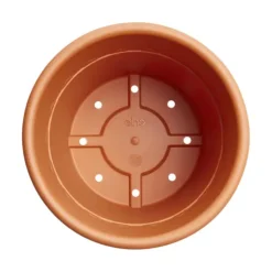 Pot en plastique recyclé Terra Elho Algarve Cilindro - Ø 34,5 x H 29 cm