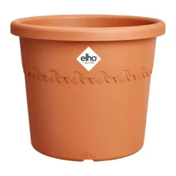 Pot en plastique recyclé Terra Elho Algarve Cilindro - Ø 40 x H 33 cm