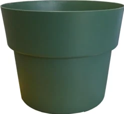 Pot en plastique recyclé vert Mélèze Cocoripot 2 L - Ø 17 x H 12 cm