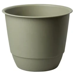 Pot en plastique vert kaki Poetic Joy 25 - Ø 24,6 x H 20,3 cm