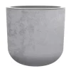 Pot en polypropylène coloris gris béton Eda Basalt Up - Ø 38,5 x H 36,8 cm