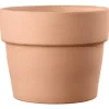 Pot en terre cuite claire Deroma Perfetto White - Ø 50 x H 38,9 cm