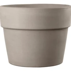 Pot en terre cuite gris Deroma Perfetto Grafite - Ø 24 x H 19,7 cm