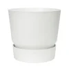 Pot Greenville rond de 31 L coloris blanc Ø 40 x H 37 cm