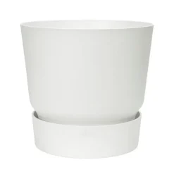 Pot Greenville rond de 31 L coloris blanc Ø 40 x H 37 cm