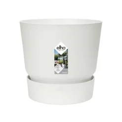Pot Greenville rond de 31 L coloris blanc Ø 40 x H 37 cm