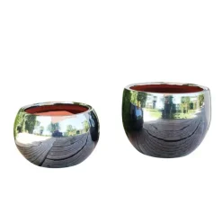 Pot gris gamme le lisère Ø 20 cm