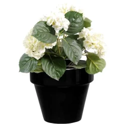 Pot horticole en terre cuite émaillée Noir – D19 x H17