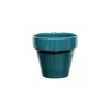 Pot horticole émaillé de 5,8 L coloris bleu Ø 25 x H 23 cm