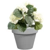Pot horticole émaillé gris Ø 19 cm