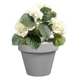 Pot horticole émaillé gris Ø 19 cm