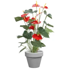 Pot horticole émaillé gris Ø 25 cm