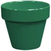 Pot horticole émaillé vert forest Decolines - Ø 10 x H 10 cm
