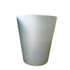 Pot Mazagran blanc pur en terre cuite émaillée H 46 X Ø 38 cm