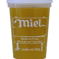 Pot plastique Miel Récolté 500 g