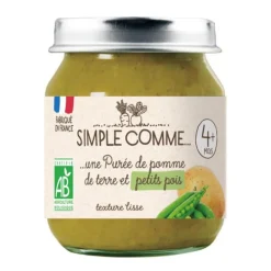 Pot pomme de terre petits pois bio Simple Comme - 125g