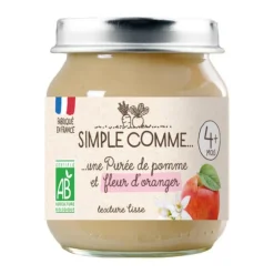 Pot pomme fleur d'oranger bio Simple Comme - 125g