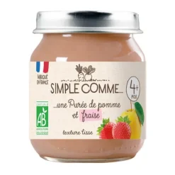 Pot pomme fraise bio Simple Comme - 125g