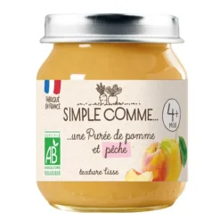 Pot pomme pêche bio Simple Comme - 125g