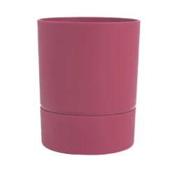 Pot rond à réserve d’eau en polypropylène rose Terra Eda Aquaduo Orchidée - Ø 12,5 x H 15,5 cm