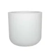 Pot rond blanc cérusé Eda Plastique graphit up - Ø 38,5 x 36,8 cm