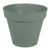 Pot rond en polypropylène vert laurier Eda Toscane 356 L - Ø 98,5 x H 79,5 cm