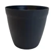 Pot rond lilo Poetic botanic® coloris gris en plastique recyclé 11,7 L - Ø 30 cm