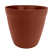 Pot rond lilo Poetic botanic® coloris marron en plastique recyclé 20,8 L - Ø 35 cm