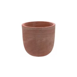 Pot rond Moderne de 8 L en terre cuite Ø 25 x 23 cm