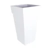 Pot Toscane carré haut XXL blanc H.80 cm