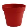 Pot Toscane Rouge rubis Ø.20 x H.17 cm