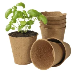 Pot tourbe coloris marron Ø 6 cm